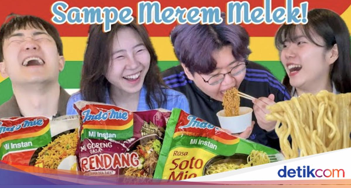 Orang Korea Cobain Indomie Rendang dan Soto Mie, Doyan atau Kapok?