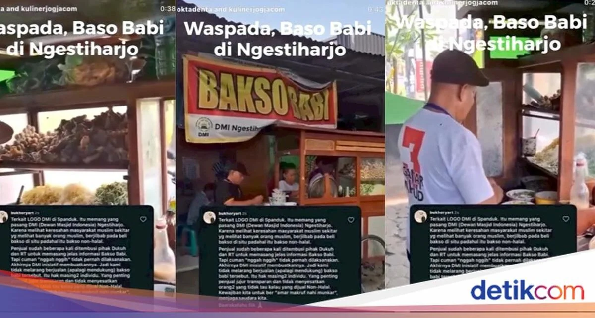 Bikin Muslim Terkecoh, Warung Bakso Ini Diberi Label 'Bakso Babi'