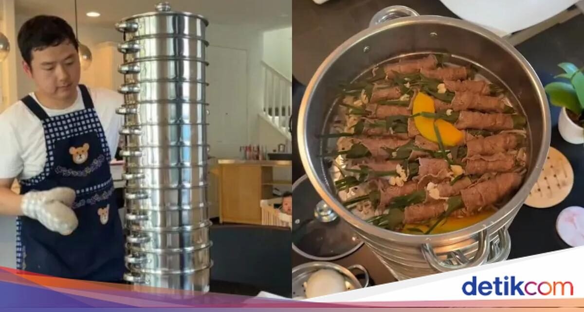 So Sweet! Pria Ini Masak Seafood Buat Istri Sampai 13 Panci