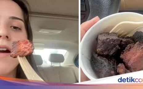 Zonk! Beli Steak di Restoran Malah Mirip Makanan Anjing Gosong