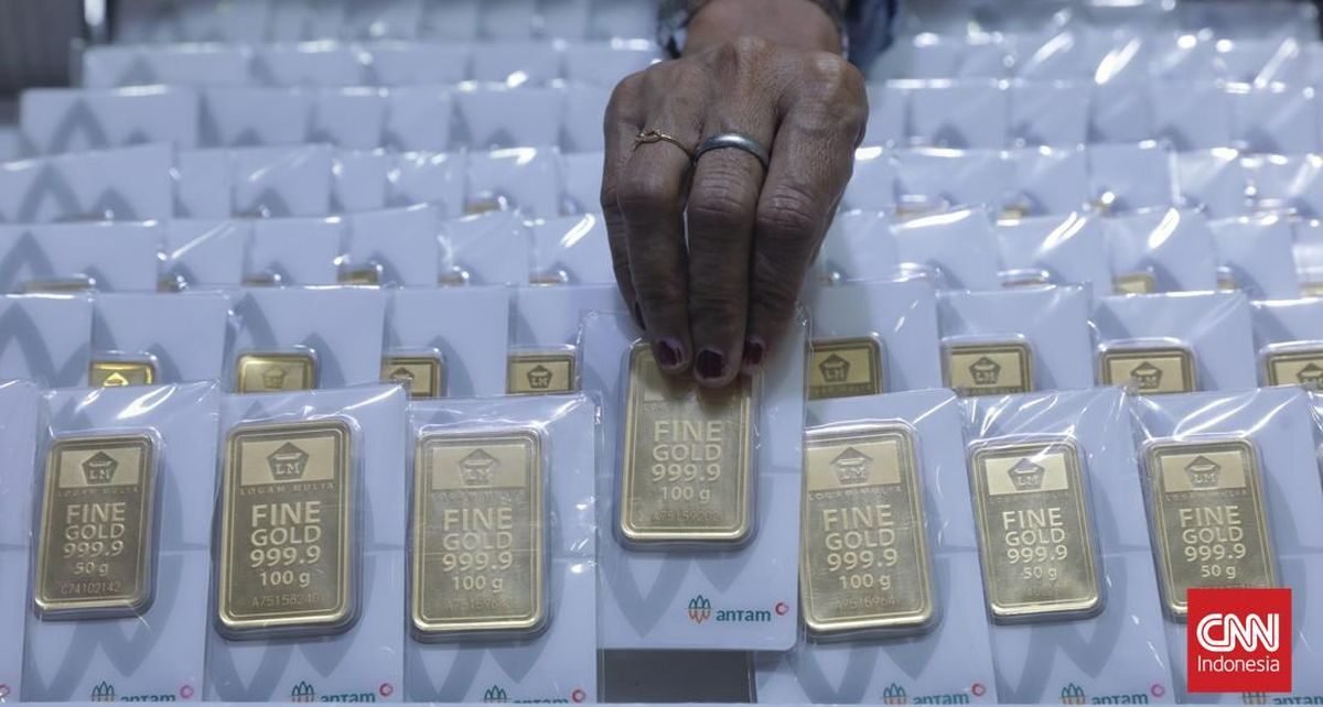 Harga Emas Antam Naik Rp40 Ribu ke Rp2,38 Juta per Gram