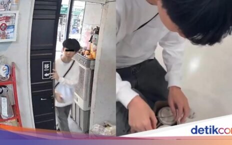 Heboh! Pengantar Makanan Ketahuan Cicip Minuman Pelanggan