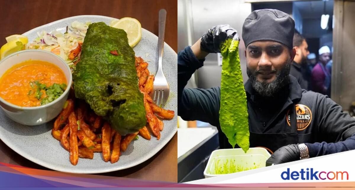 Unik! Hidangan Fish and Chips di Restoran Ini Berwarna Hijau
