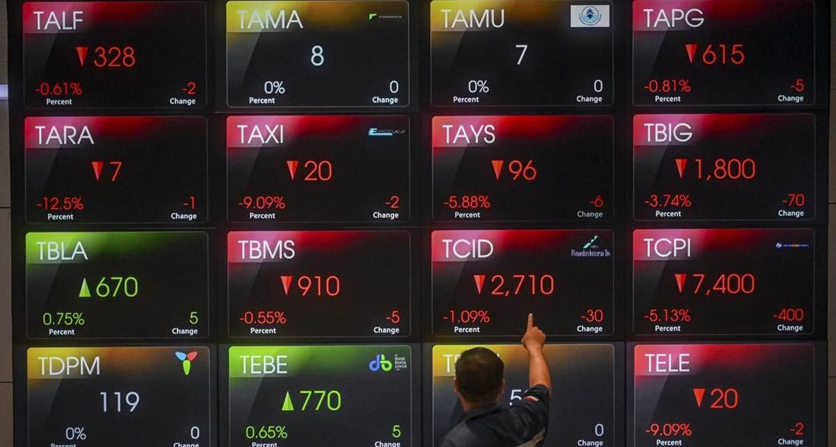 IHSG Turun ke 8.584 Sore Ini, 373 Saham Keok