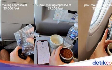 Viral! Penumpang Bikin Espresso di Pesawat, Netizen Heran