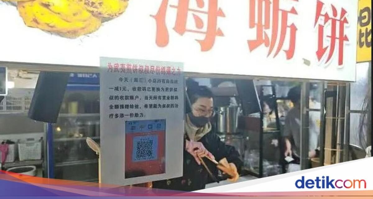 Haru! Pedagang Makanan Nyumbang Pendapatan Sehari buat Rekan yang Kanker