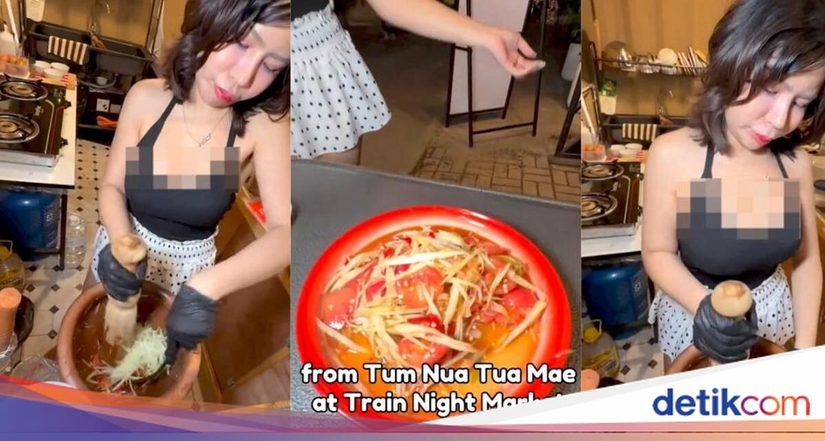 Influencer Seksi Ini Jadi Sorotan Gegara Aksinya Jualan Som Tam