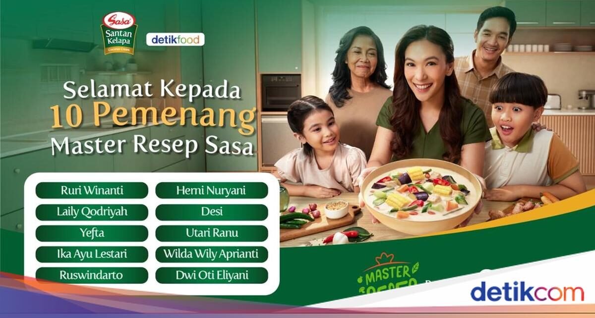 Selamat! 10 Pemenang Master Resep 'Cerita Lodeh Nusantara Bersama Sasa Santan'