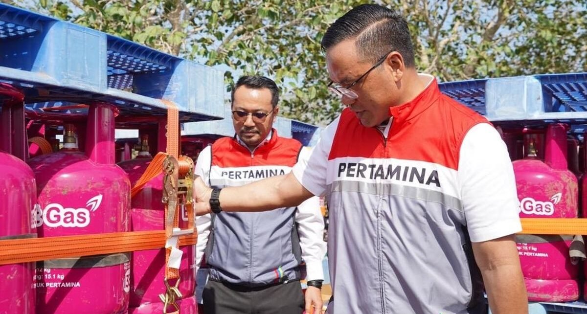 Pertamina Kirim LPG ke Bener Meriah dengan Metode Sling Load